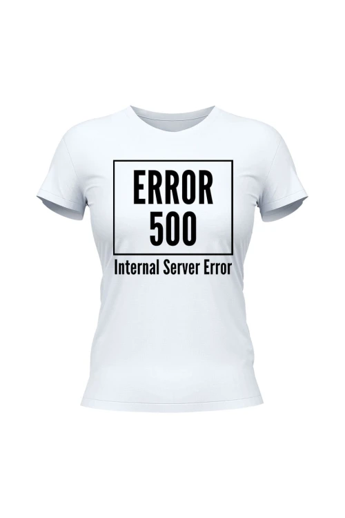 Koszulka damska 500 error - biała