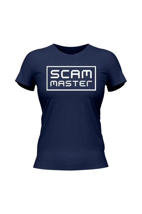 Koszulka damska Scam master - granatowa