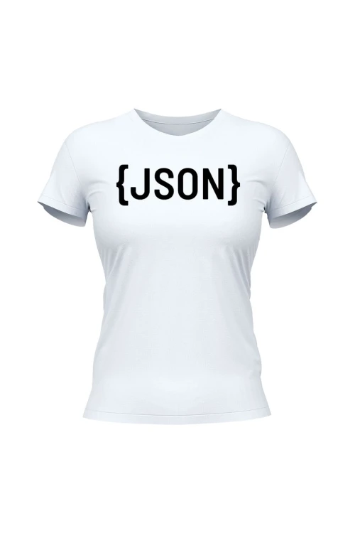 Koszulka damska JSON - biała