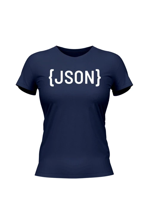 Koszulka damska JSON - granatowa