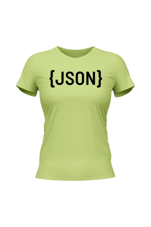 Koszulka damska JSON - limonka