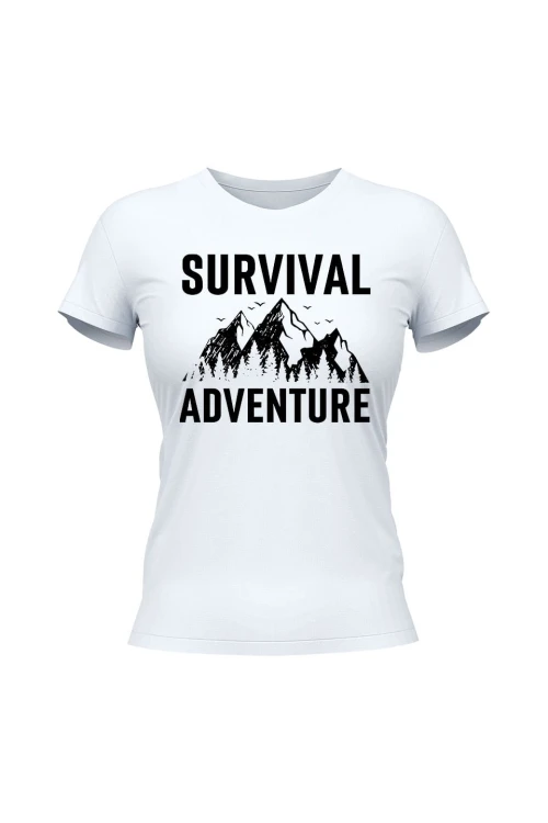 Koszulka damska Survival Adventure - biała