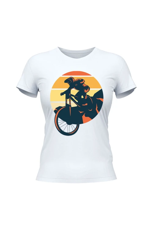 Koszulka damska Downhill MTB - biała