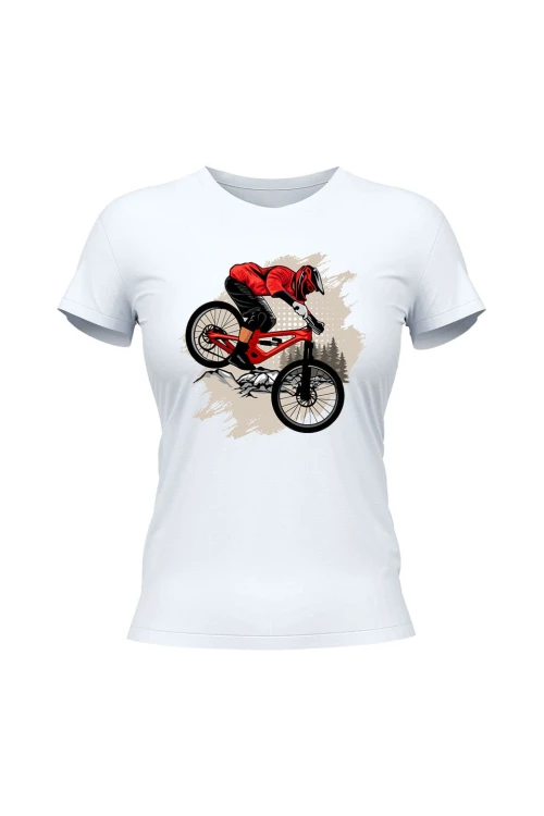 Koszulka damska Downhill Zjazd - biała