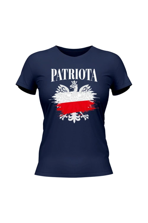 Koszulka damska Patriota - granatowa