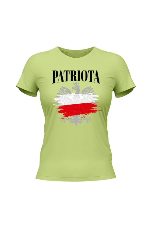Koszulka damska Patriota - limonka