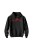 Bluza dziecięca z kapturem Motocross heartbeat - czarna