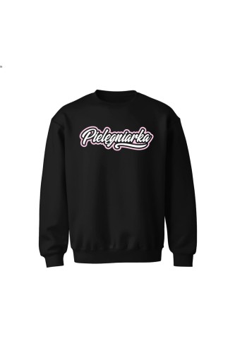 Bluza dziecięca bez kaptura Pielęgniarka - czarna