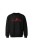 Bluza dziecięca bez kaptura Motocross heartbeat - czarna