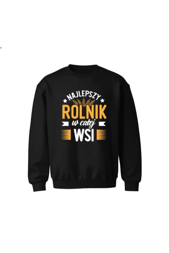 Bluza dziecięca bez kaptura Najlepszy rolnik w całej wsi - czarna