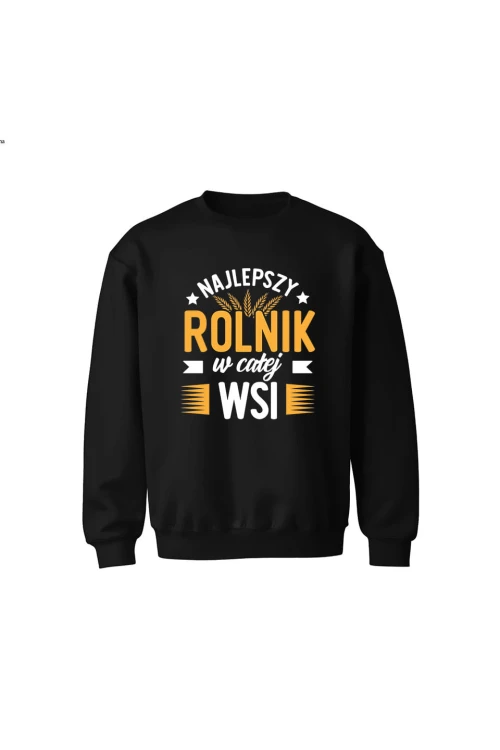 Bluza dziecięca bez kaptura Najlepszy rolnik w całej wsi - czarna