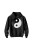 Bluza dziecięca z kapturem Symbol Yin Yang - czarna