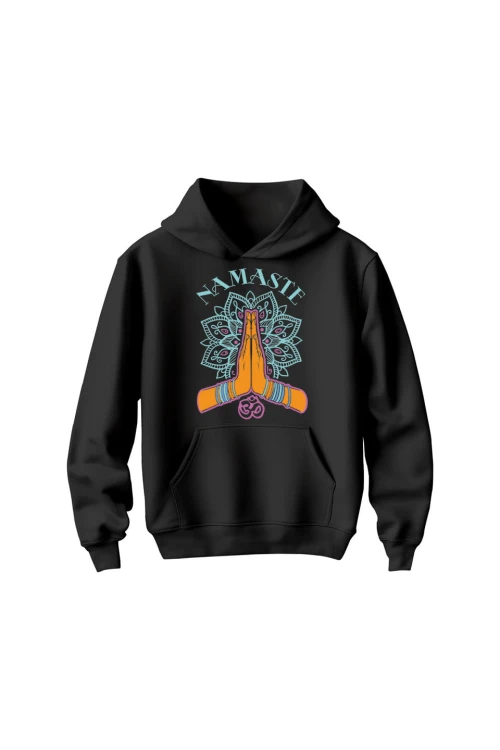 Bluza dziecięca z kapturem Namaste - czarna