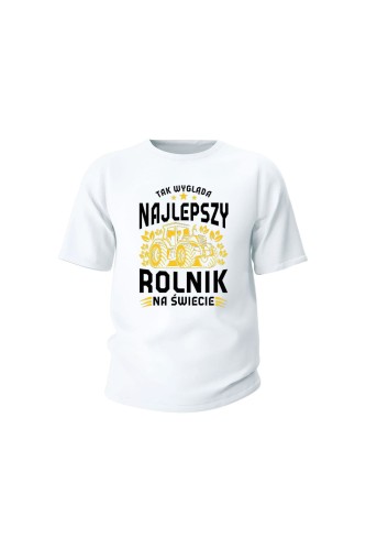 Koszulka dziecięca Najlepszy rolnik na świecie - biała