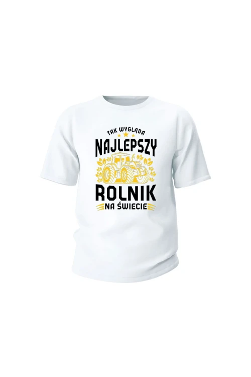 Koszulka dziecięca Najlepszy rolnik na świecie - biała