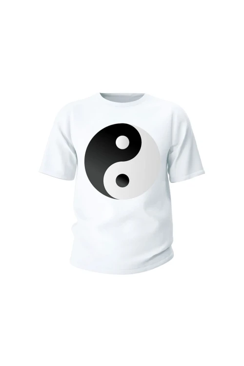 Koszulka dziecięca Symbol Yin Yang - biała