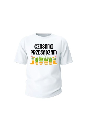 Koszulka dziecięca Czasami przesadzam - biała