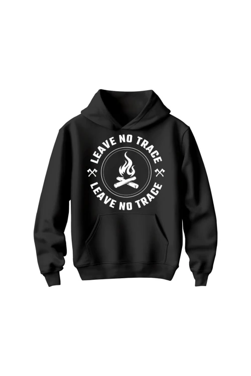 Bluza dziecięca z kapturem Leave no trace - czarna