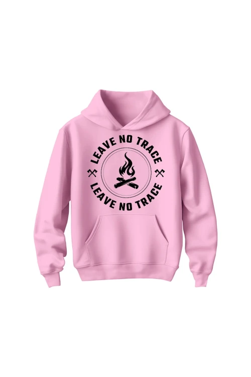 Bluza dziecięca z kapturem Leave no trace - różowa