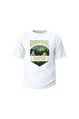 Koszulka dziecięca Survival Master - biała
