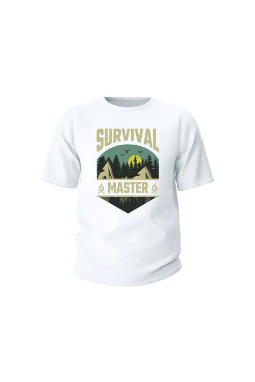 Koszulka dziecięca Survival Master - biała