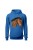 Bluza damska z kapturem Gniady - niebieska