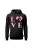 Bluza damska z kapturem z nadrukiem LOVE - czarna