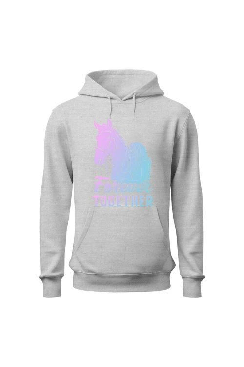 Bluza damska z kapturem Forever Together - szara