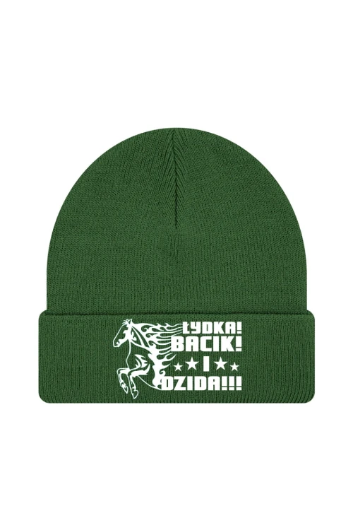 Czapka zimowa Łydka bacik i dzida - ciemnozielona