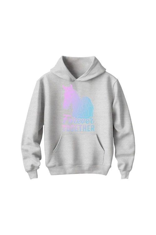 Bluza dziecięca z kapturem Forever Together - szara
