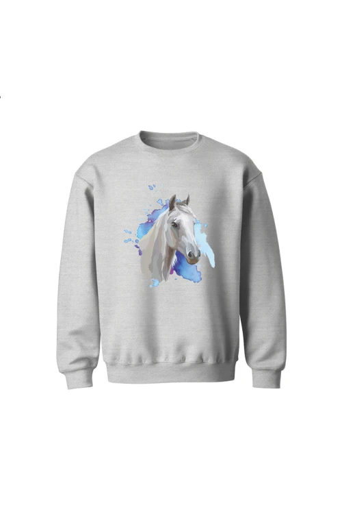 Bluza dziecięca bez kaptura Siwy - szara