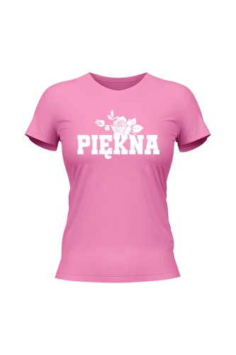 Koszulka damska Piękna - różowa