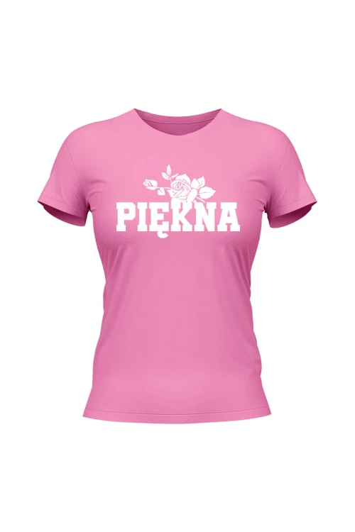 Koszulka damska Piękna - różowa