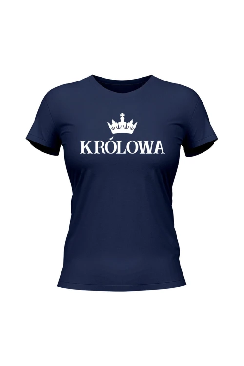 Koszulka damska Królowa - granatowa