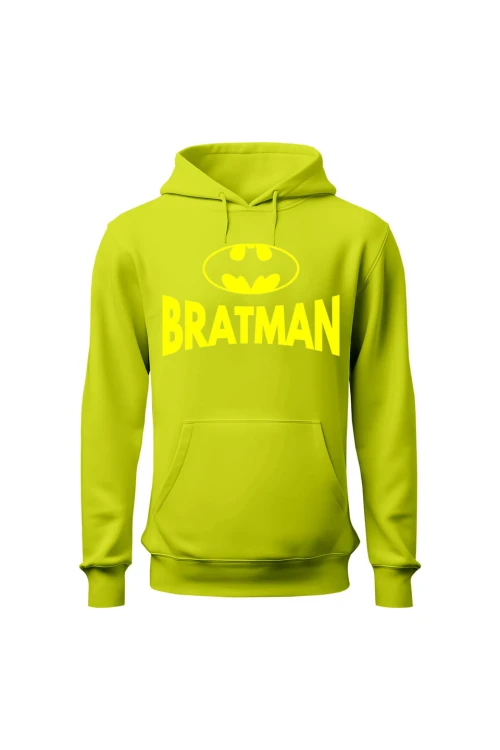 Bluza męska z kapturem Bratman - limonka