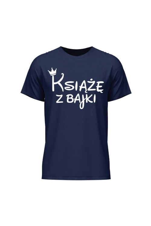 Koszulka męska Książę z bajki - granatowa