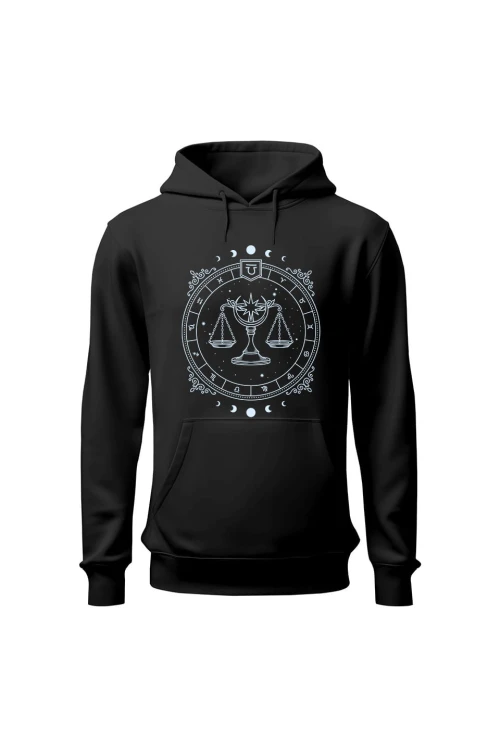 Bluza męska z kapturem Waga - czarna