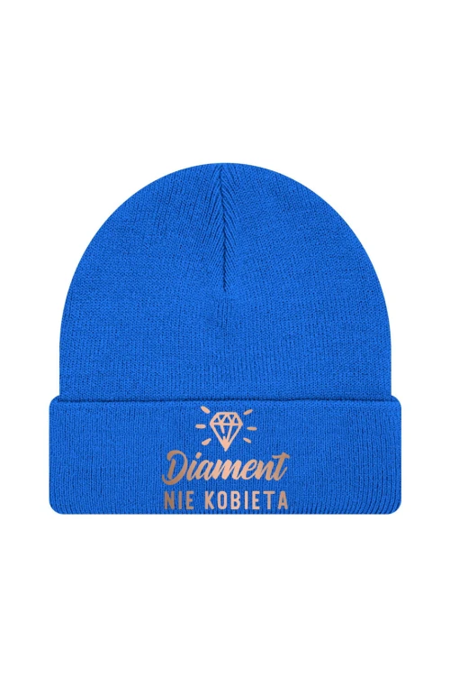 Czapka zimowa Diament nie kobieta - niebieska