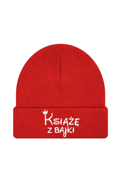 Czapka zimowa Książę z bajki - czerwona