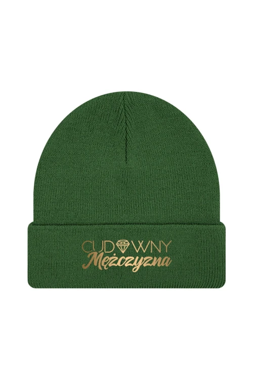 Czapka zimowa Cudowny mężczyzna - ciemnozielona