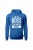 Bluza męska z kapturem Im the boss im never wrong - niebieska