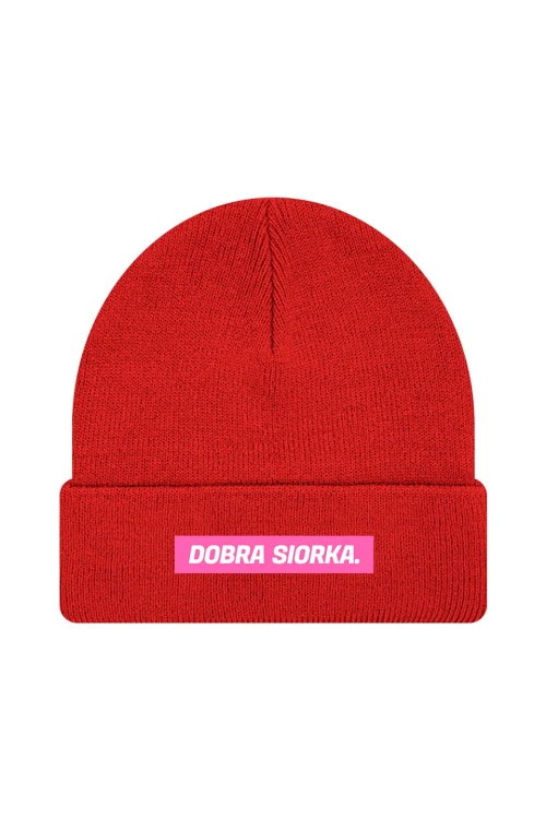 Czapka zimowa Dobra siorka - czerwona