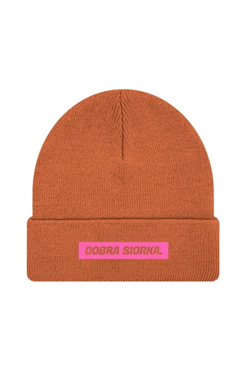 Czapka zimowa Dobra siorka - pomarańczowa