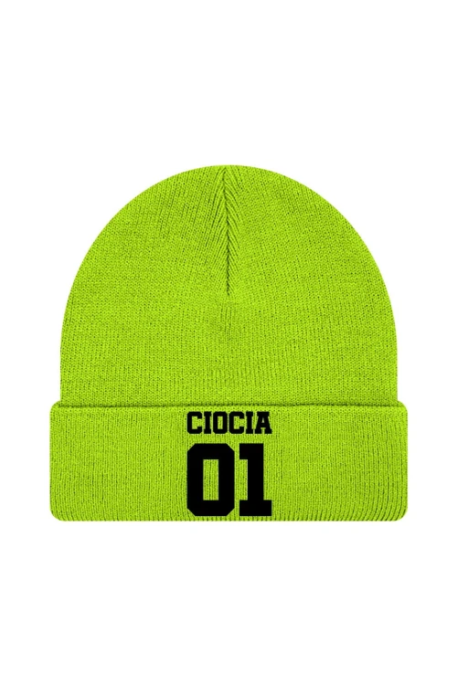 Czapka zimowa Ciocia 01 - limonka