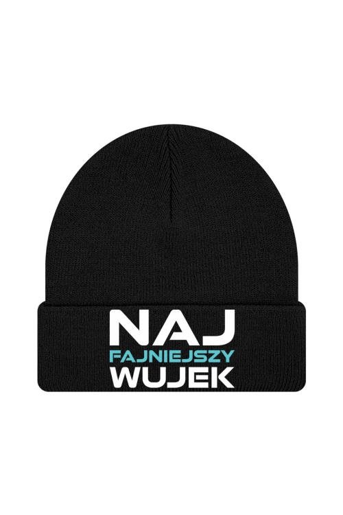 Czapka zimowa Naj fajniejszy wujek - czarna