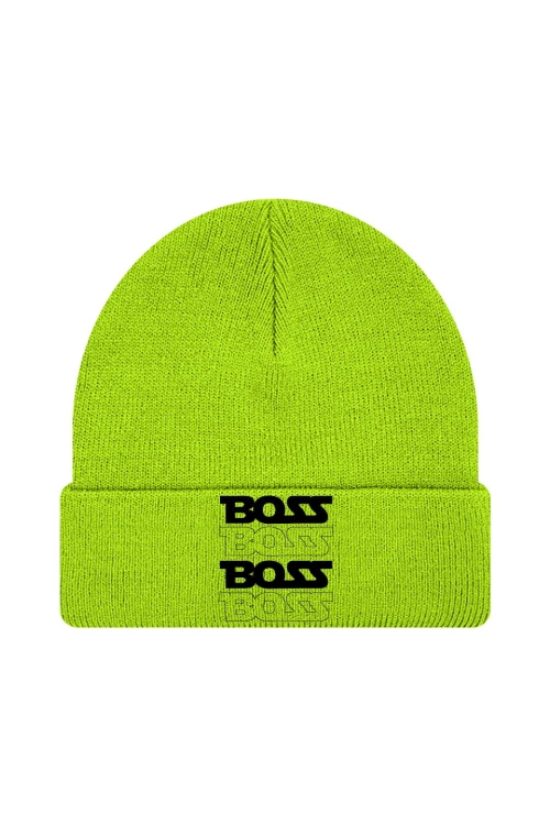 Czapka zimowa Boss boss - limonka