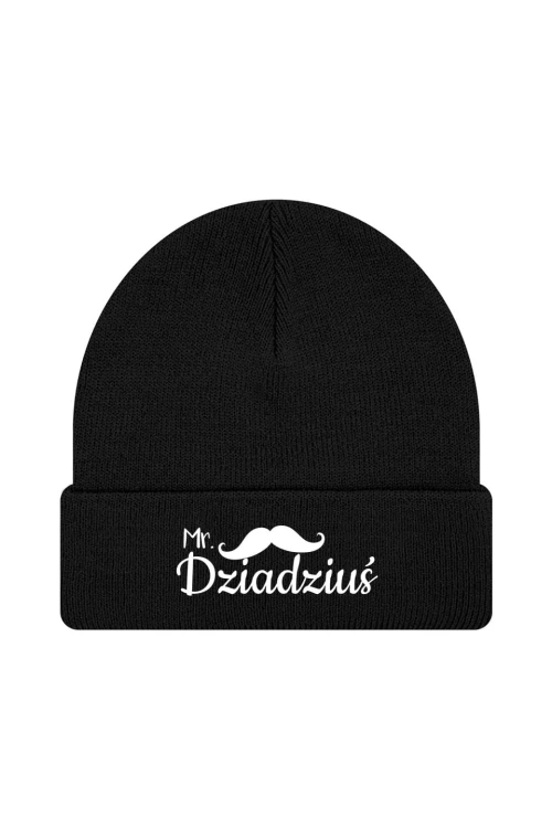 Czapka zimowa Mr dziadziuś - czarna