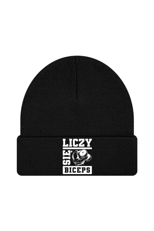Czapka zimowa Liczy się biceps - czarna