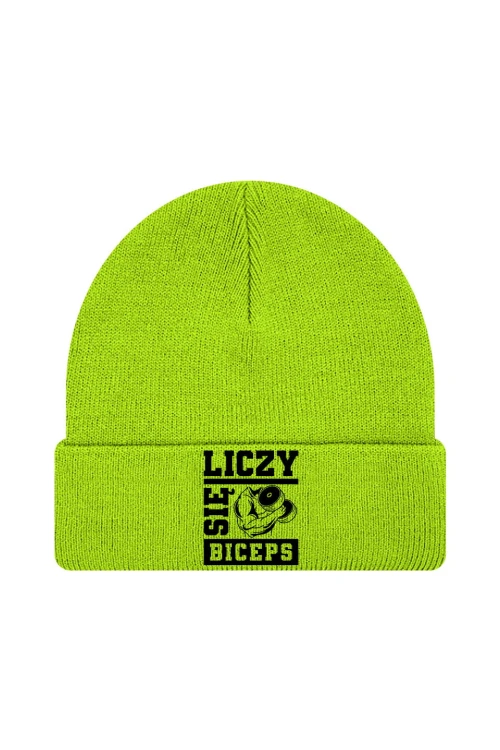 Czapka zimowa Liczy się biceps - limonka