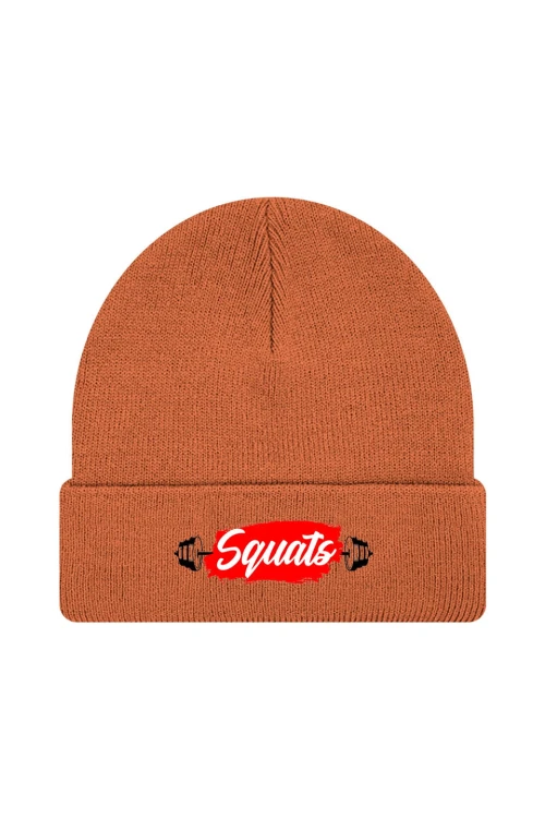 Czapka zimowa Squats - pomarańczowa